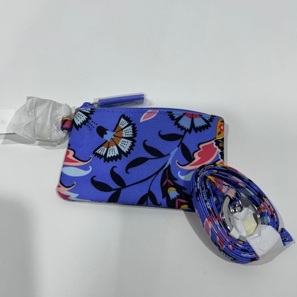 NEW Vera Bradley Lavender "MURAL GARDEN" Zip ID & Lanyard set -*Retired Pattern* - Picture 2 of 6